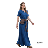 ELVAS — Blue Cotton Canvas Viking Underdress