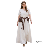 ELVAS — Natural Off-White Cotton Canvas Viking Underdress