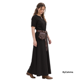 ELVAS — Black Cotton Canvas Viking Underdress