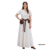 ELVAS — Natural Off-White Cotton Canvas Viking Underdress