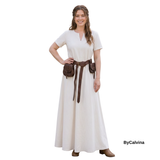 ELVAS — Natural Off-White Cotton Canvas Viking Underdress