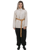 ARES Natur - Baumwoll-Canvas mittelalterliches Wikinger-Larp-Shirt