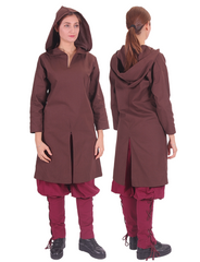 ATIYE Cotton Brown - Women's Medieval Viking Tunic