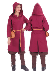 ATIYE Cotton Burgundy - Women's Medieval Viking Tunic