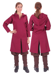 ATIYE Cotton Burgundy - Women's Medieval Viking Tunic