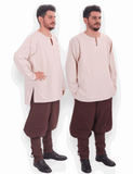 CARA Cotton Natur Tunic – Medieval & Viking Men’s Tunic