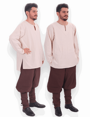 CARA Cotton Natur Tunic – Medieval & Viking Men’s Tunic