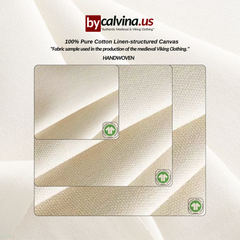 ODIN Natural - Tunique médiévale en toile de coton pour homme style viking