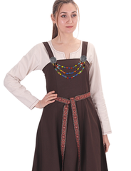 Canna Cotton Brown - Medieval Viking Apron Dress
