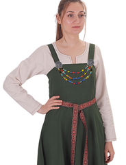 Canna Cotton Green -  Medieval Viking Apron Dress