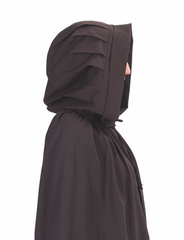 DINA Cotton Black Hooded Cloak – Medieval Viking Timeless Elegance and Practicality