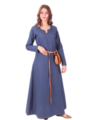 FREYA Cotton Blue - Medieval Viking Underdress