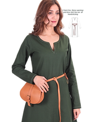 FREYA Cotton Green -  Medieval Viking Underdress