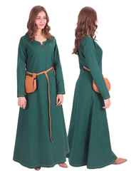 FREYA FCotton orest Green - Medieval Viking Underdress