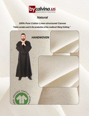 GAIRUS Cotton Black – Medieval Viking Cotton Gown