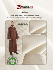 GAIRUS Cotton Brown – Medieval Viking Cotton Gown