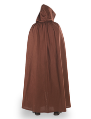 HERO Brown - Cape à capuche médiévale viking pour homme