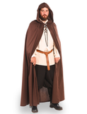 HERO Brown - Men's Medieval Viking Hooded Cloak