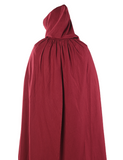 HERO Burgundy - Cape à capuche médiévale viking pour femme