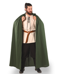 HERO Green - Men's Medieval Viking Hooded Cloak