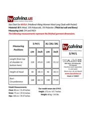 KAYLA WOOL Burgundy – Medieval Viking Wool Coat Cloak with Pockets