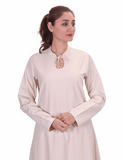 LARA Medieval Cotton Canvas Natur Dress | Authentic Medieval Attire