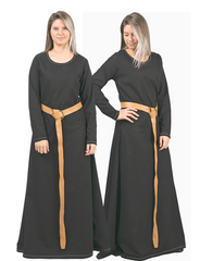 LENA Cotton Black - Medieval Viking Underdress