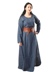 LENA Cotton Blue - Medieval Viking Underdress