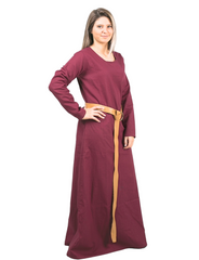 LENA Cotton Burgundy - Medieval Viking Underdress