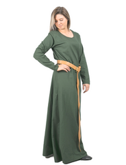 LENA Cotton Green - Medieval Viking Underdress