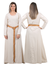 FREYA Natur - Mittelalterliches Wikinger-Unterkleid aus Baumwolle