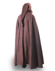 LORD WOOL Unisex Brown Cloak - Medieval Viking Hooded Cloak and Capes for Women and Men