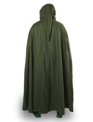 LORD Wool Unisex Khaki WOOL Cloak - Medieval Viking Hooded Cloak and Capes for Women and Men