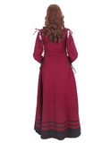 MIA Cotton Burgundy – XV-XVI Century Inspired Medieval Viking Renaissance Dress