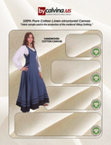 MISHA Cotton Blue - XV-XVI Century Inspired Medieval Viking Renaissance Sleeveless Over Dress