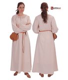ROSELLA Natural – Medieval Viking and Renaissance Cotton Poplin Dress