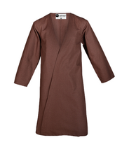 Shapur Cotton - Manteau viking médiéval en toile de coton pliée (Klappenrock) du 7e siècle avec fente dans le dos