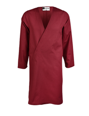 Shapur Cotton - Manteau viking médiéval en toile de coton pliée (Klappenrock) du 7e siècle avec fente dans le dos