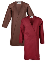 Shapur Cotton - Manteau viking médiéval en toile de coton pliée (Klappenrock) du 7e siècle avec fente dans le dos