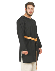 THOR Cotton Canvas Black Tunic - Men's Medieval, Viking & Larp  Tunic