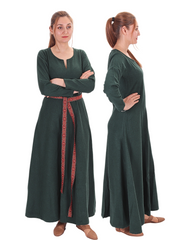 Wilma Wolle Grün – Mittelalterliches Wikingerkleid für Frauen