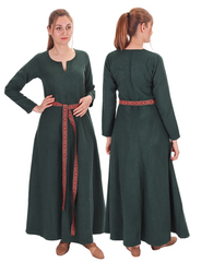 Wilma Wolle Grün – Mittelalterliches Wikingerkleid für Frauen