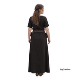 ELVAS — Black Cotton Canvas Viking Underdress