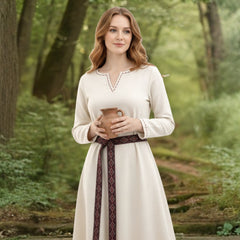 FREYA Cotton Natur - Sous-robe médiévale viking en coton 