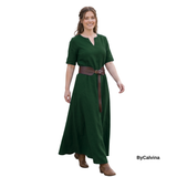 ELVAS — Green Cotton Canvas Viking Underdress