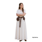 ELVAS — Natural Off-White Cotton Canvas Viking Underdress