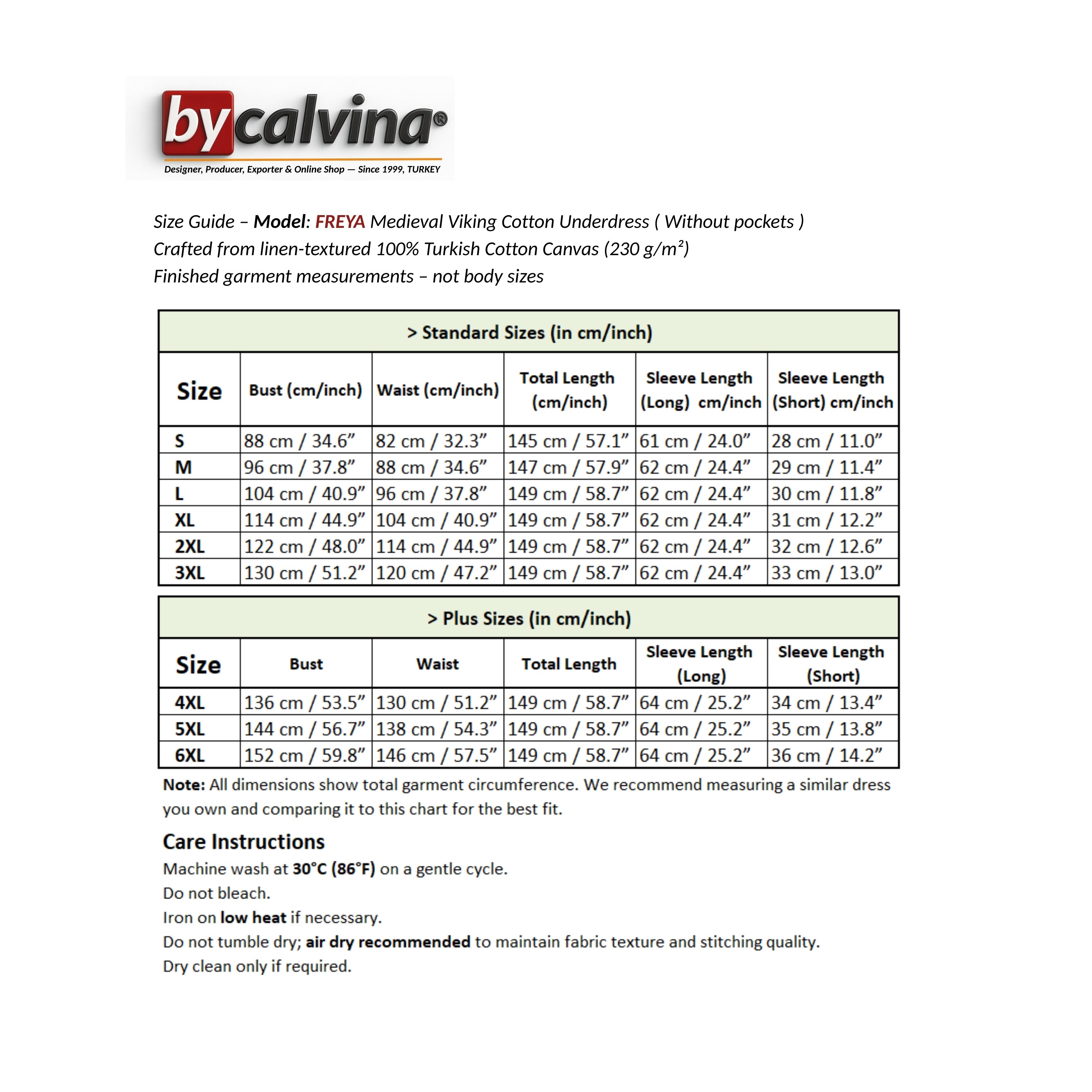 FREYA FCotton orest Green - Sous-robe médiévale viking