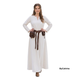 FREYAS Medieval Viking Underdress - 100% Cotton Canvas | Handmade | S-10XL