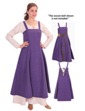 ANNA Orange - Mittelalterliches Wikinger-Schürzenkleid aus Wolle