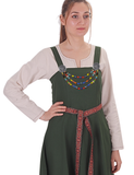 Canna Cotton Green -  Medieval Viking Apron Dress
